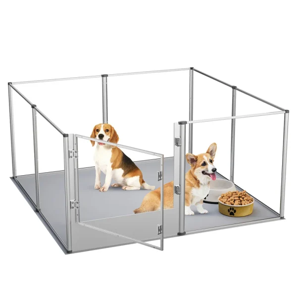 Extra Large Dog Playpen Acrylic Enclosure Pet Animal Bunny Ferrets